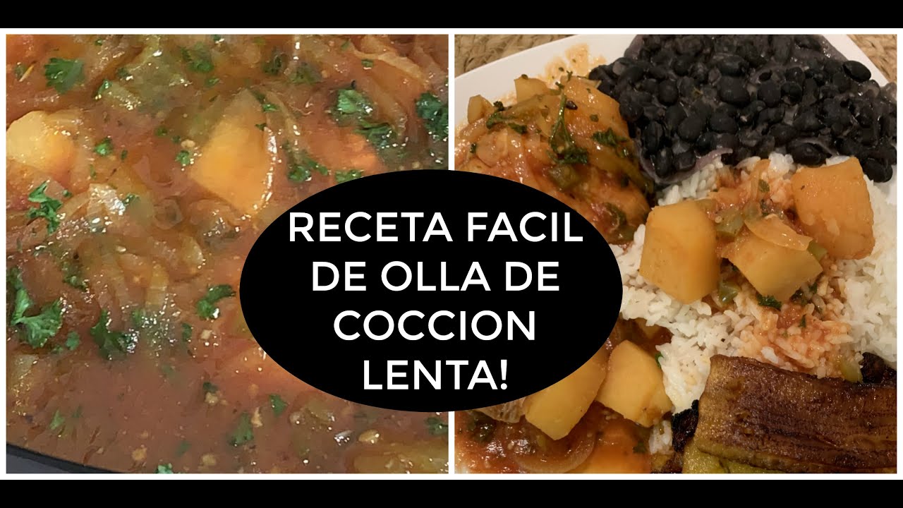 ✓ Recetas en Olla Lenta ▷ POLLO en salsa con MANZANA y CEBOLLA en OLLA  COCCION LENTA 