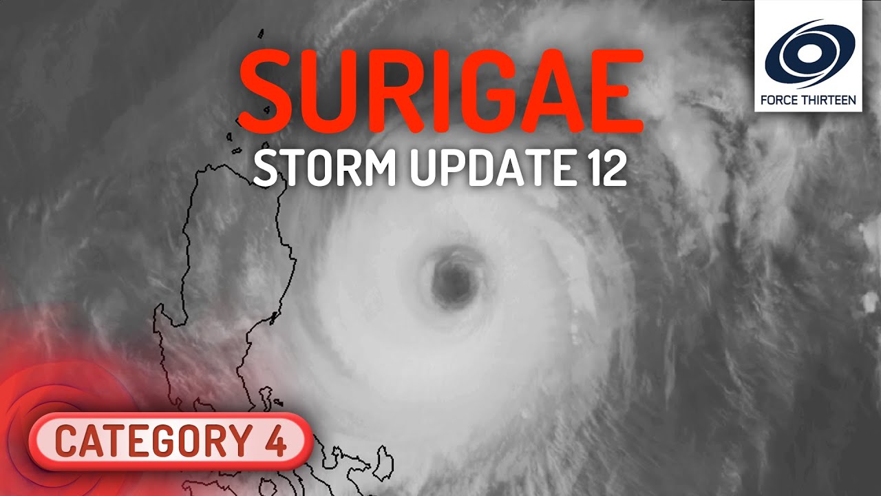 Typhoon Surigae maintaining strength, moving out to sea