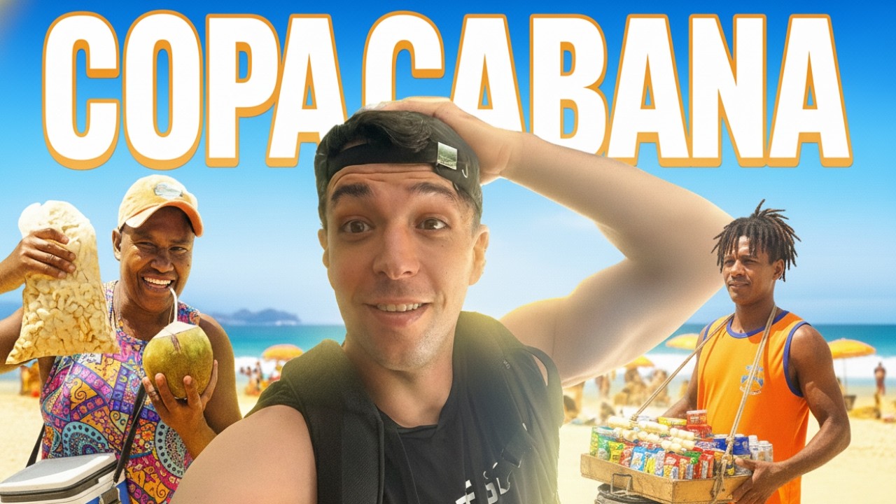 UN DÍA EN LA PLAYA DE COPACABANA BRASIL 🇧🇷