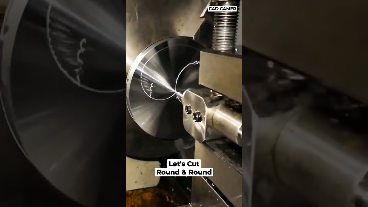 Let's Cut Round & Round #cnc #shorts #tools #ytshorts #youtubeshorts #turning #cncmachine #cnclathe