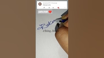 Write your name in Comments|Rukia Done!#ytshort #namesignature #caligraphy #caligraphy #challenges