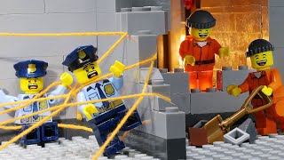 Lego City Prison Break: Amazing Police Trap From Thread (Lego Stop Motion)