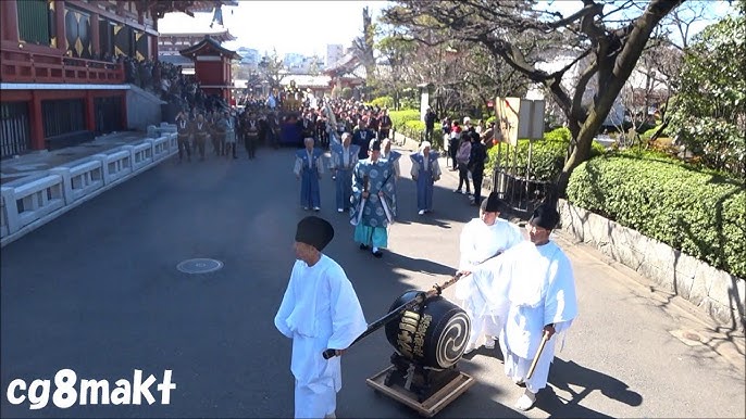 浅草 庭祭礼 平成31年 浅草本尊示現会 浅草神社 本社神輿 庭祭礼移御 - YouTube