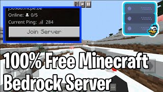 How to make 100% free minecraft bedrock server || MCPE Hosting screenshot 5