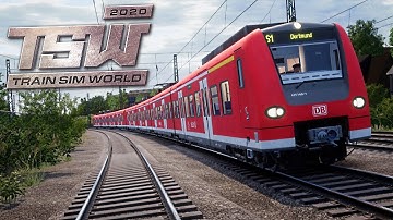 DB BR 425 EMU S Bahn Mülheim (Ruhr) Hbf - Bochum Hbf Train Sim World 2020