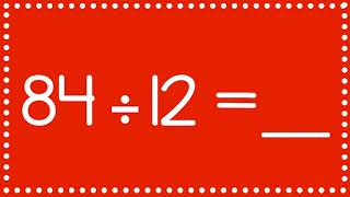 Set 12 | Math Fluency | Division Facts | 12 | Third Grade | Fourth Grade | Fifth Grade