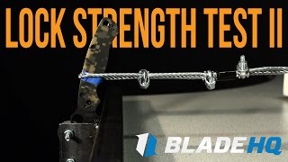 Pocket Knife Lock Strength Test II