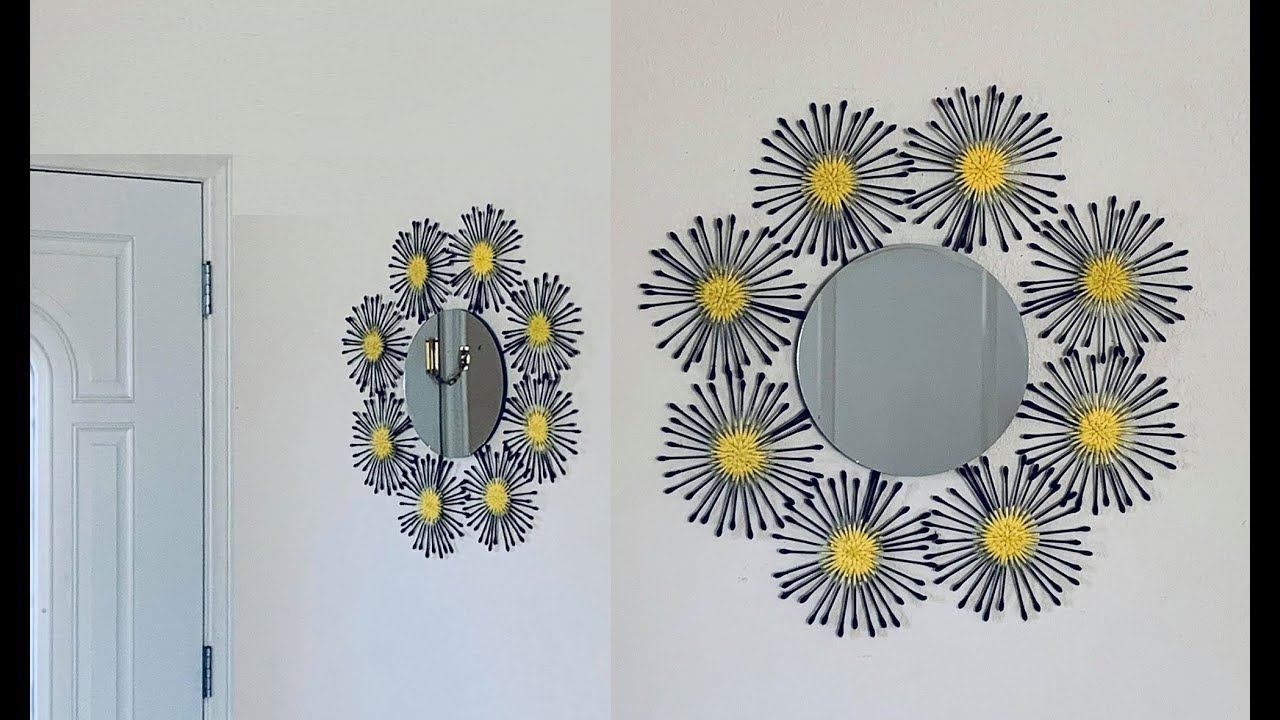 DIY: Sunburst Mirror Wall Art Decor {MadeByFate} #330 - YouTube