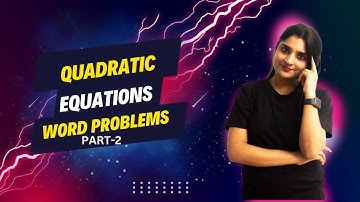 Word Problems | Quadratic Equations  | Part -1 |  Class X | Surabhi Gangwar