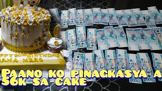 HOW TO MAKE MONEY CAKE simple but elegant waray screenshot 5