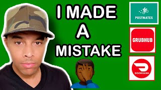 I MADE A MISTAKE Grubhub, Doordash, Postmates | Daily Earnings | Tesla Driver