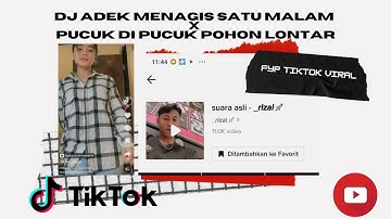 DJ ADEK MENAGIS SATU MALAM X PUCUK DI PUCUK POHON LONTAR 2023