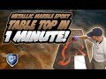 Metallic Marble Epoxy Table Top in 1 Minute Metallic Marble Epoxy Table Top in 1 Minute
