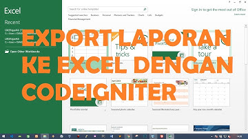 Cara membuat fitur export ke microsoft excel dengan codeigniter