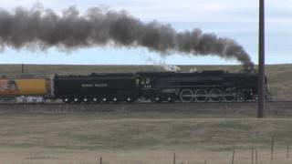 Steam Train - Little Rock Express-Leaving Wyoming UP 844