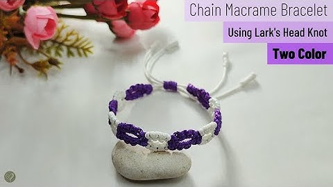 Chain Macrame Bracelet Using Lark