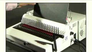 Renz Combi E- Using the heavy duty comb binder