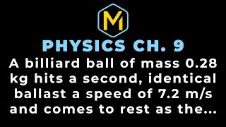Celebrity 9.8 Mastering Physics Solution Tutorial - "A billiard ball of mass 0.28 kg hits a second, identical Net Worth