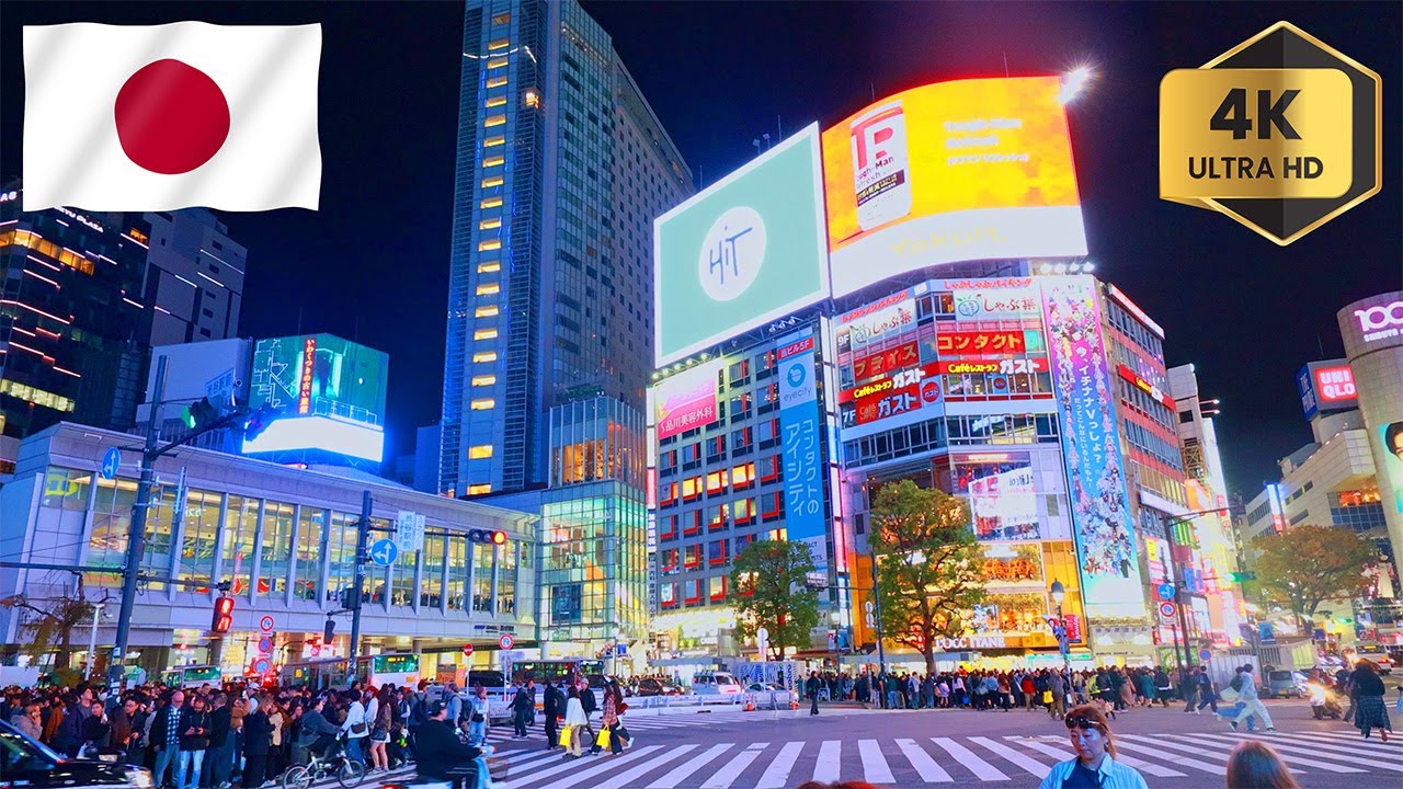 【4K HDR】Tokyo Night Walk - Shibuya Crossing at Night | Neon Lights, City Ambience | Japan Walk 2025