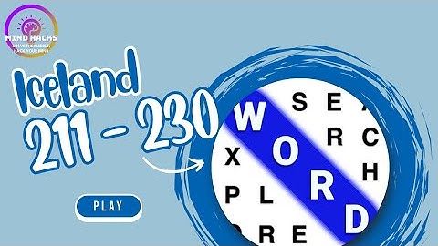 Word Search Explorer: Iceland (Levels 211 - 230) Walkthrough