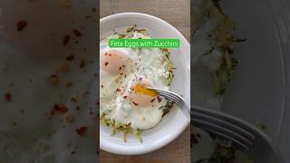 Feta Eggs with Grated Zucchini