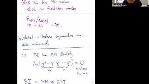 Henriette Elvang Lecture 4 on Scattering Amplitudes