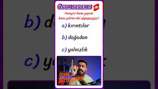 Tam Ösymlik Türkçe Sorusu 2025 Tyt Türkçe