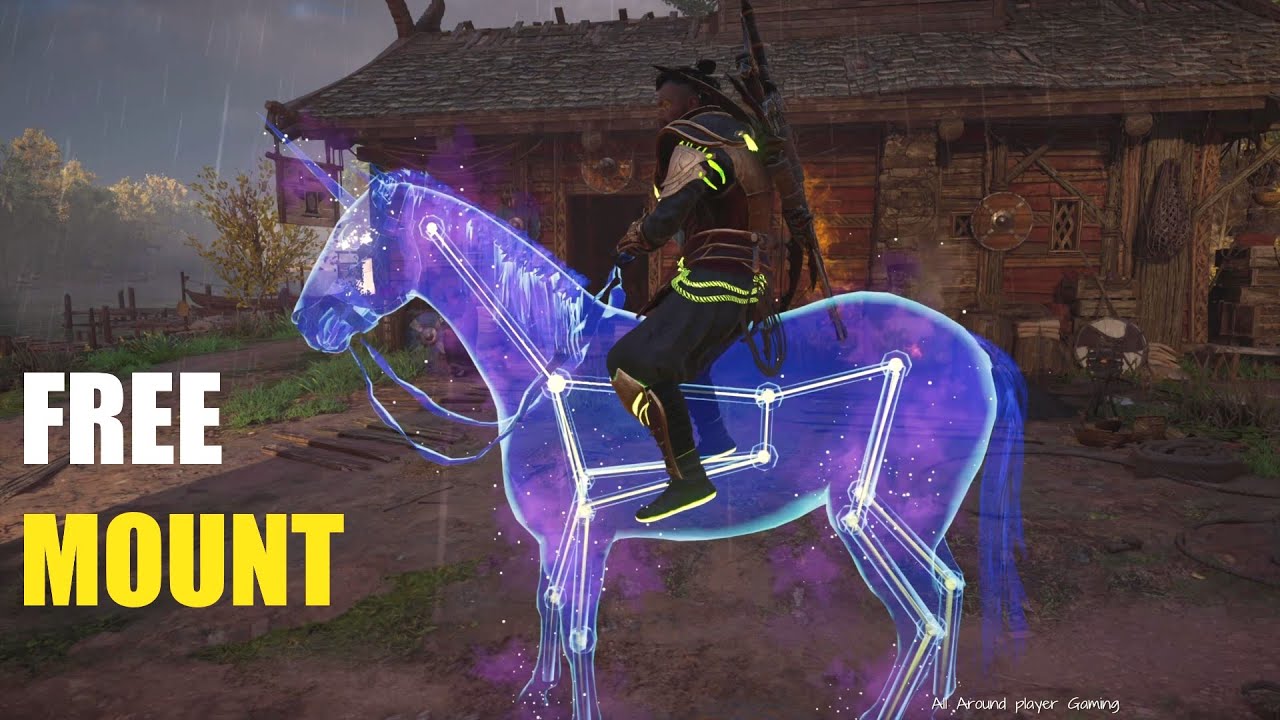 Assassins Creed Valhalla FREE CELESTIAL UNICORN ( EPIC BEAUTIFUL MOUNT ! ) Showcase