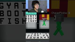 Minecraft Wordle VS BOY FRIEND CHEAPPICKLE was i too sus?🤔#minecraft #shorts #minecraftshorts