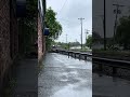 Train 5235 to Haverhill at Sutton St North Andover Ma. Cab car is 1815 and F40 1032