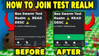 😲Do This to Join TEST REALM in Bee Swarm Simulator | Roblox