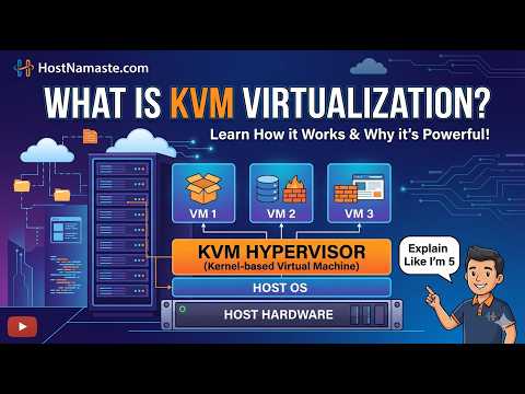 What is KVM Virtualization? (Explained in 30 Seconds) - HostNamaste #KVM #Virtualization #KVMVPS