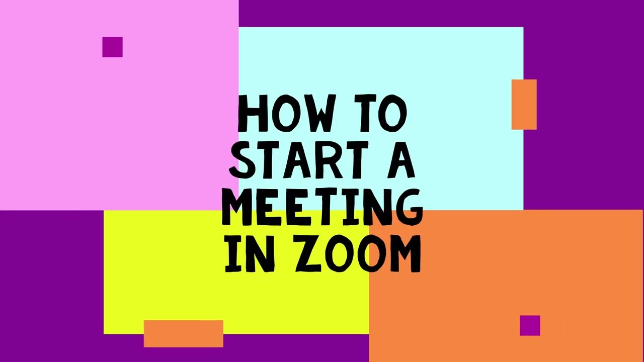 How To Start A Meeting In Zoom YouTube How To Start A Meeting In Zoom YouTube