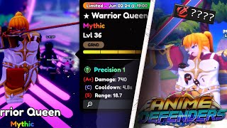 Evolved Warrior Queen - New Anime Defenders Mythic Showcase! (Meta?)