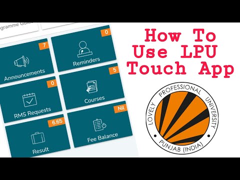 How to use LPU Touch App| Use LPU Econnect on Android/iOS Application | LPU Econnect on LPU Touch