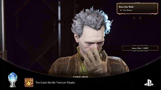 The Outer Worlds Completed Supernova Run For Platinum Trophy
