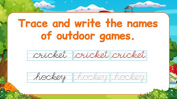 Pre-Primer EVS Lesson | Every Page Explained for Kids | evs for kids | Trace and write outdoor games