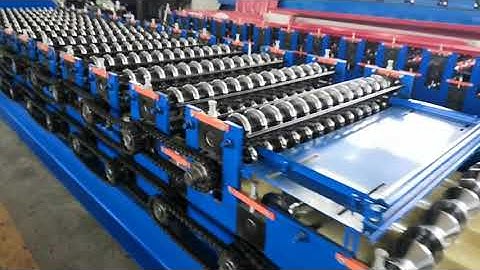 Double Layer Metal Roofing Sheet Trapezoid Profile Roll Forming Making Machine