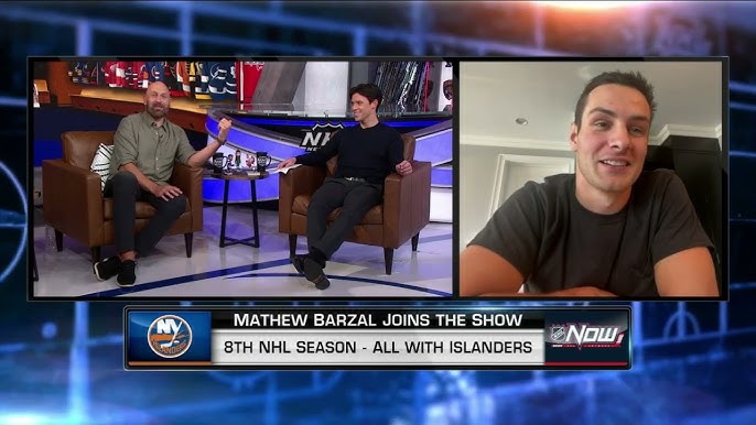 he looked a little too good in this interview #hockey #fyp #barzal