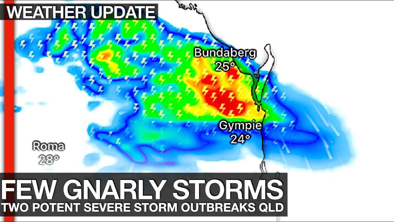 Strong Severe Thunderstorms are Forecast around Brisbane in Southeast ...