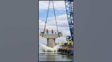 Building a Bridge in the Middle of a Flood #construction