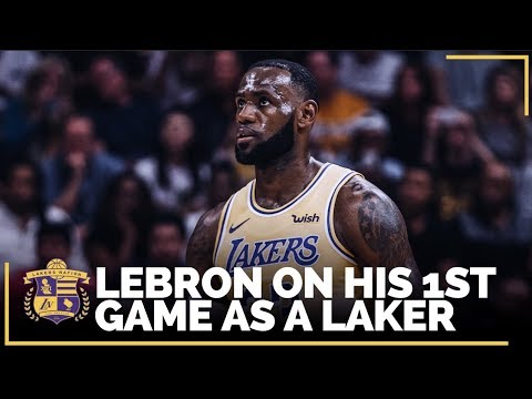 Lakers Natio Interview: LeBron James Talks About His First Game as a Lakers