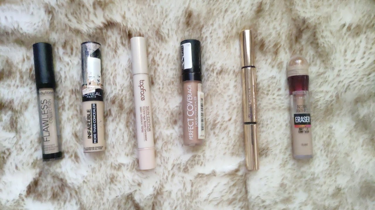 أفضل أنواع الكونسيلر و تجربتي معاهم  / كونسيلر روعة ب 30 الف برك ؟! 😱/ meilleurs anti cernes