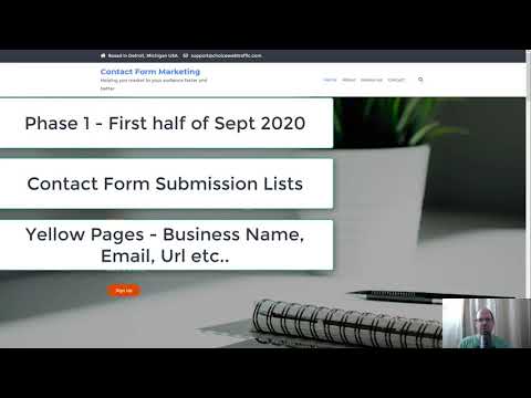 Contact Form Marketing Prelaunch Quick Video
