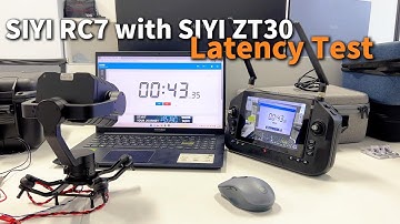 SIYI RC7 with SIYI ZT30 Latency Test #SIYI #remotecontroller  #drone