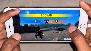 🔥Free Fire Handmade 😱 GamePlay on📲 iphone 7plus 3FINGER 🔥🔥👽