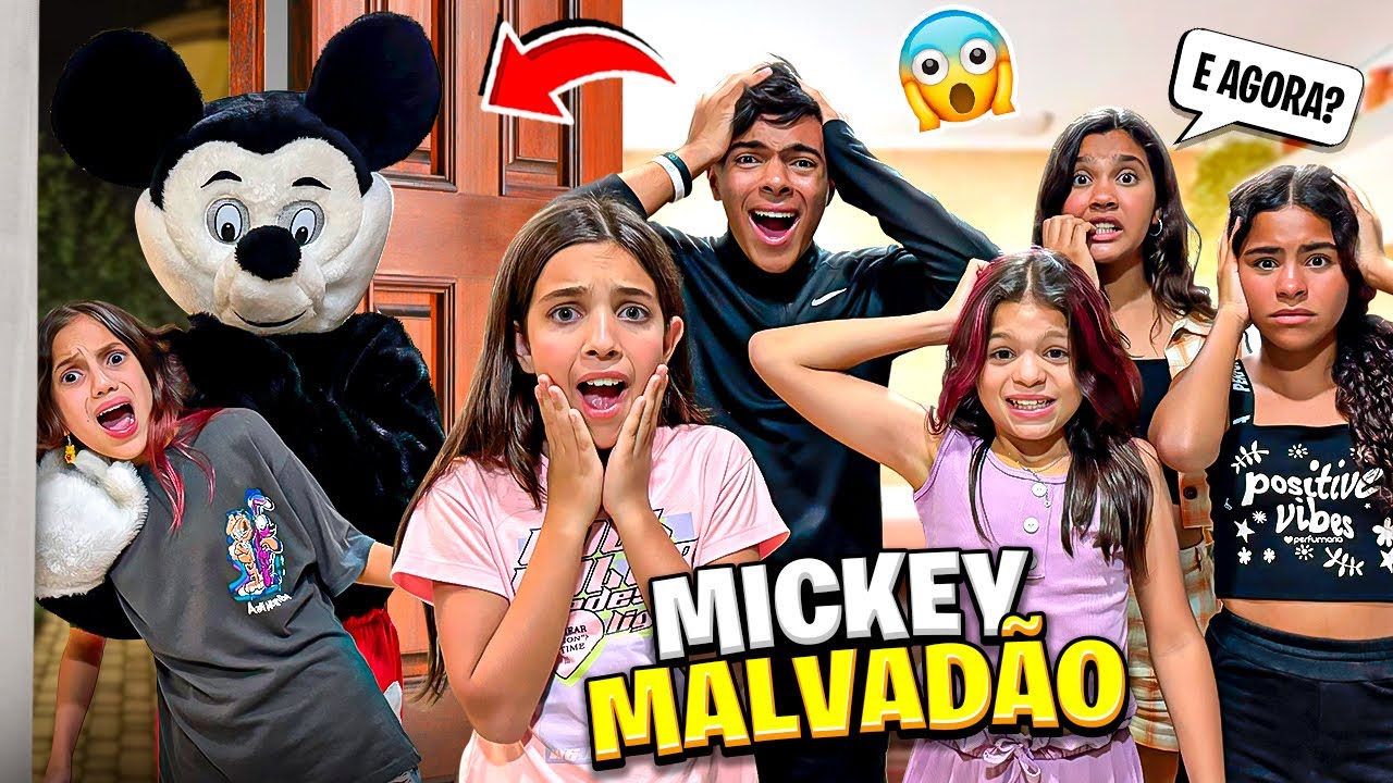 FOMOS PERSEGUIDOS PELO MICKEY OU COELHO MALVADÃO NA CASA DAS IRMÃS PINA, E ESTEVÃO