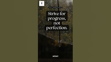Strive for progress, not perfection #motivify #motivation #inspiration #selfimprovement #perfection