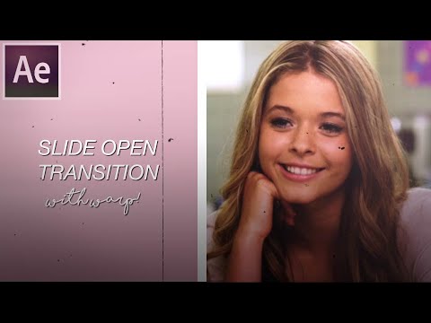 ae tutorial - slide open transition!!
