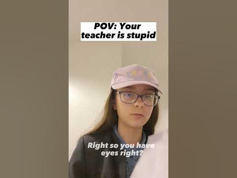 Your teacher shouldn`t be a teacher... - YouTube